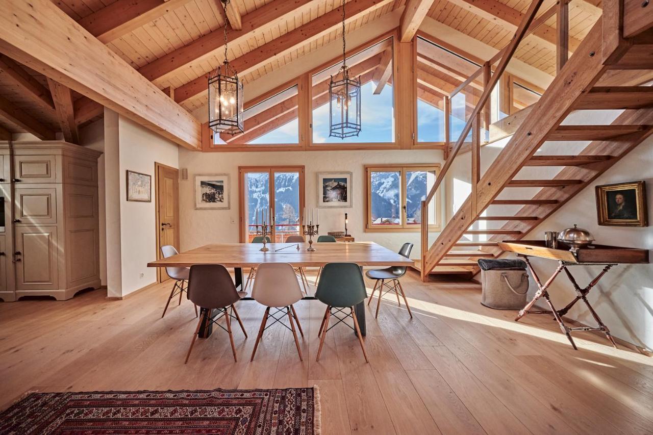 Chalet Baergsunna Penthouse Wengen Kültér fotó