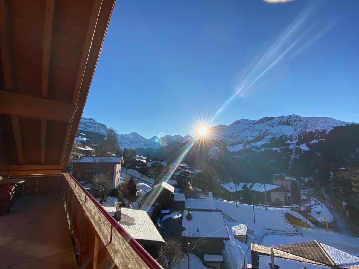Chalet Baergsunna Penthouse Wengen Kültér fotó